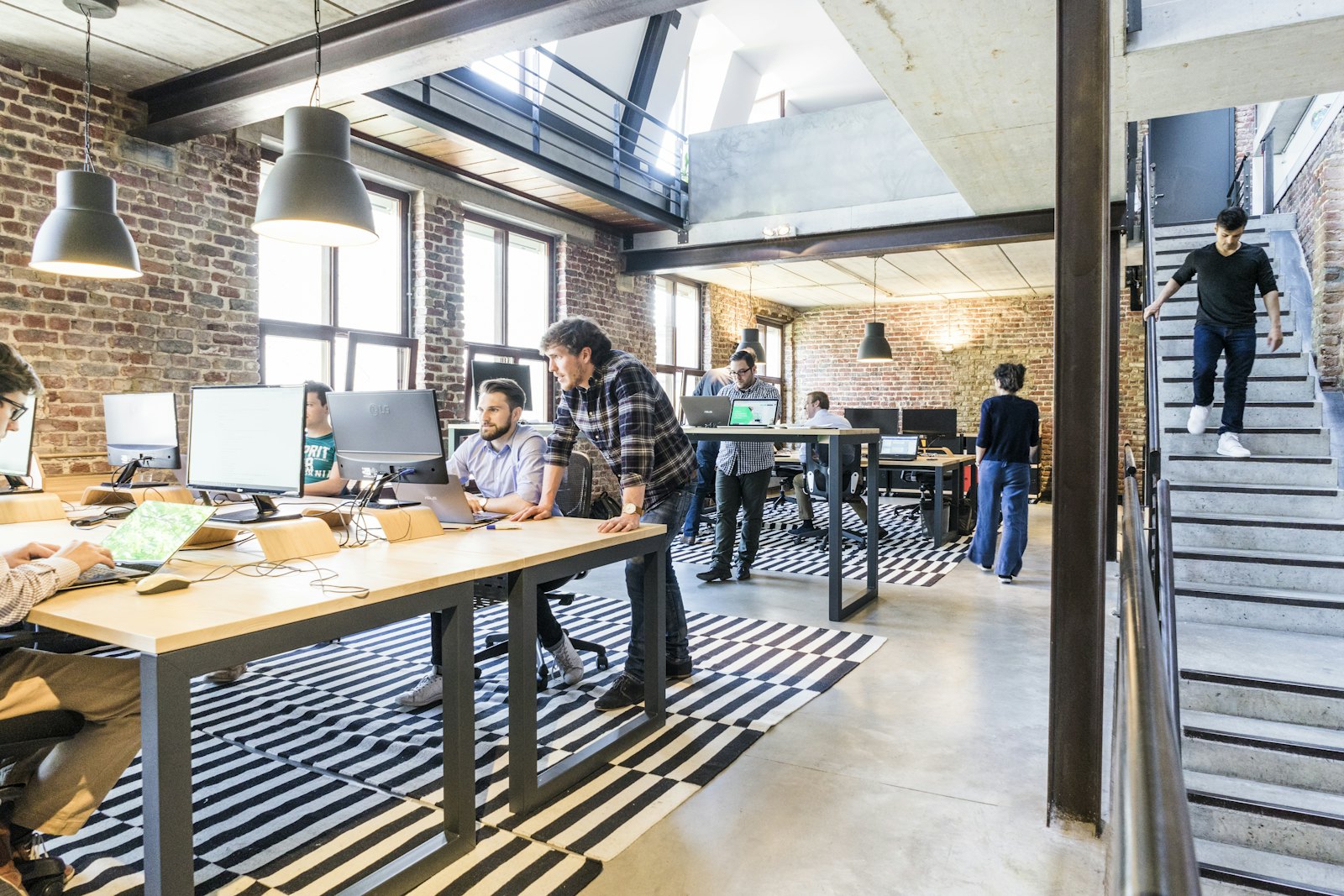 Founders working in a studio